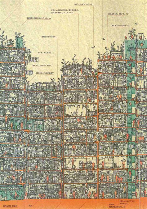 An Illustrated Cross Section of Hong Kong’s Infamous Kowloon Walled City | Colossal