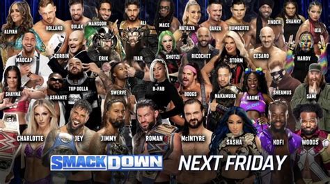 SmackDown Card for October 22, 2021: New Rosters Go Into Effect