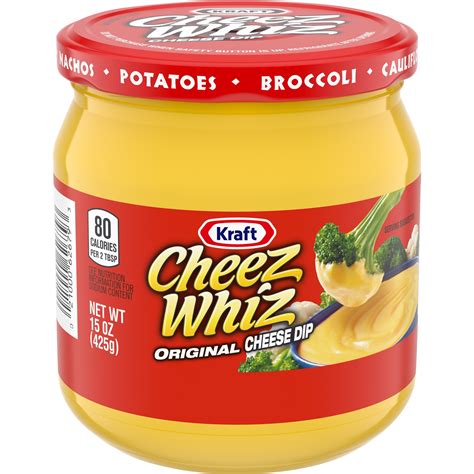 Cheez Whiz Original Cheese Dip, 15 oz Jar - Walmart.com