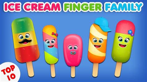 Ice Cream Finger Family Song | Daddy Finger Rhyme | Finger family ...