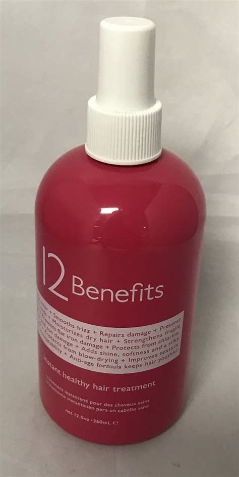 12 BENEFITS HEALTHY HAIR LEAVE IN CONDITIONER TREATMENT SPRAY - 12oz ...