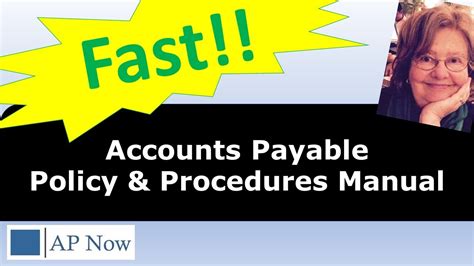 Accounts Payable Policy and Procedures Manual FAST! - YouTube