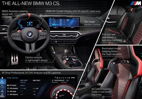 2024 BMW M3 CS-interior highlights – PerformanceDrive