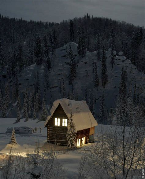 Pin by Kristian on Cabins | Cabins in the woods, Winter cabin, Winter scenes