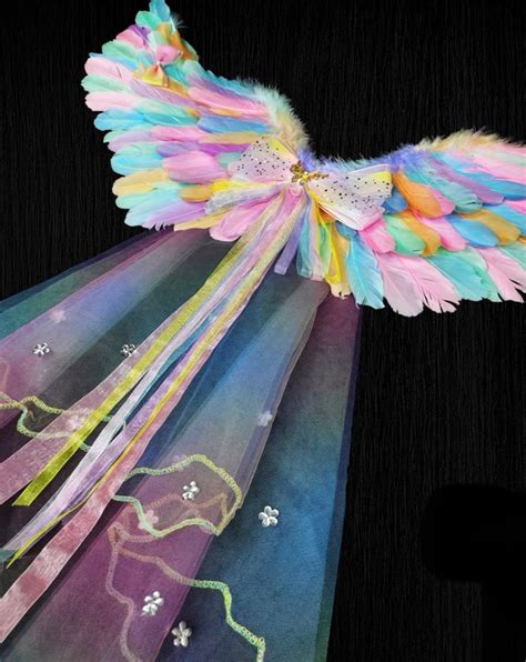 Unicorn Wings Rainbow Color Wings Pastel Color Wings Unicorn - Etsy