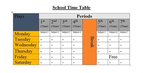 How to Create Time Table in MS Word 2021 || Table In word file Word ...