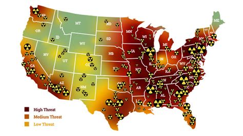 Us Nuclear Attack Fallout Map