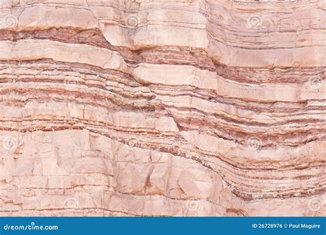 Fault In Sandstone Strata Deformation Royalty Free Stock Image - Image: 26728976