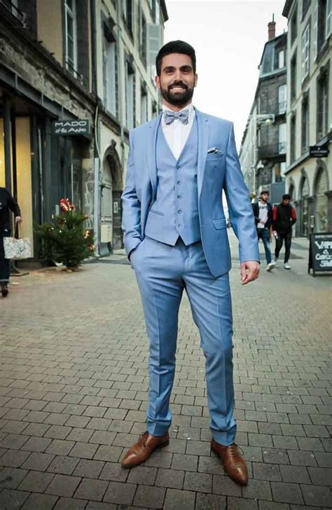 men sky blue suit beach wedding suit dinner suit groom wear suit prom suit for men groomsmen ...