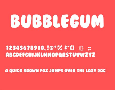 Bubble Gum Font Free - Free Fonts