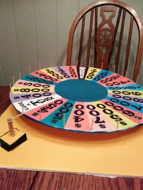 Homemade foam board Wheel of Fortune | Board games diy, Wheel of ...