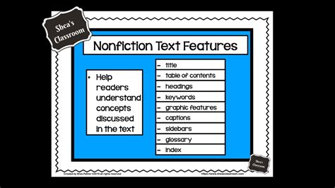 Nonfiction Text Features - Graphic Features - YouTube