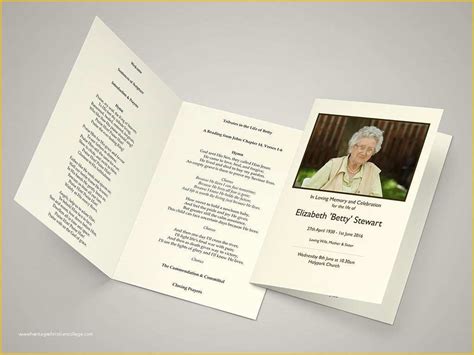 Funeral order Of Service Template Free Of 8 Free Funeral order Of ...