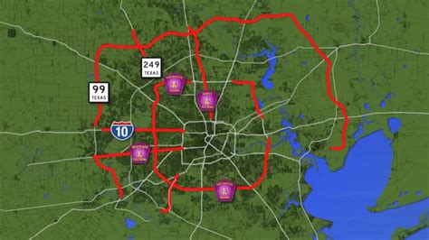 Harris County Toll Road Map | Map Of The World