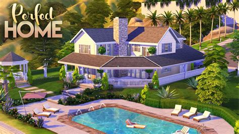 PERFECT FAMILY HOME || 4 Bdr + 3 Bth || The Sims 4: Speed Build [NO CC] - YouTube