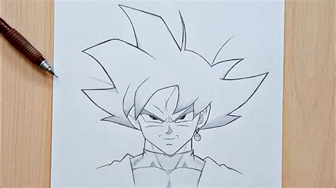 How to draw Goku | Black Goku step by step | easy tutorial - YouTube