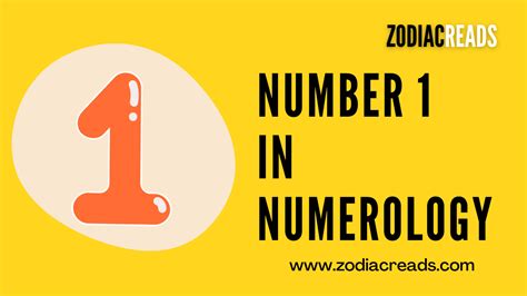 Number 1 in Numerology - ZodiacReads