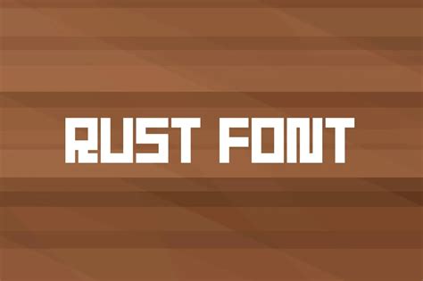 Rust Font Free Download