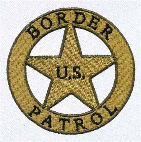 Border Patrol Badge Embroidery Design | AnnTheGran