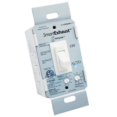 AirCycler SE1-W 120-Volt AC Bath Fan/Light Switch White SmartExhaust™