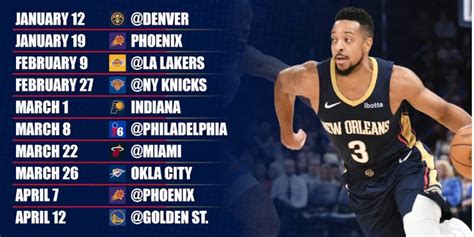 New Orleans Pelicans Schedule