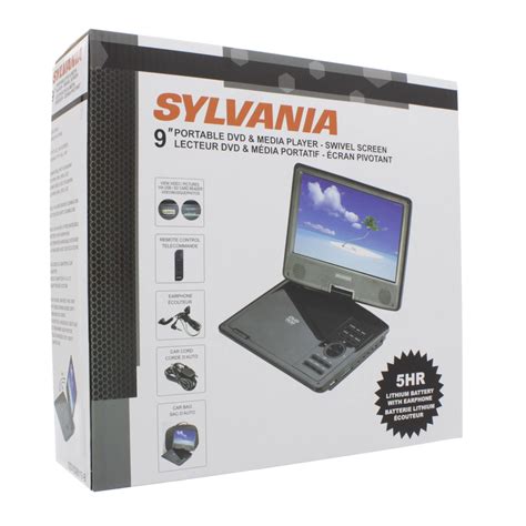 Sylvania Swivel Screen 9" Portable DVD/Media Player - Shop DVD & Blu-Ray Players at H-E-B