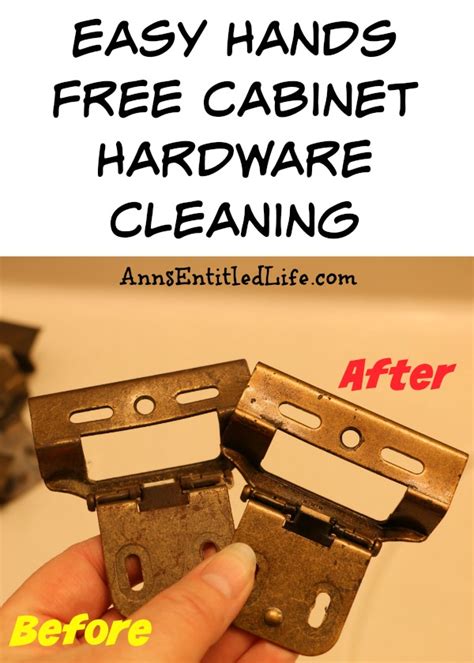 Easy Hands Free Cabinet Hardware Cleaning