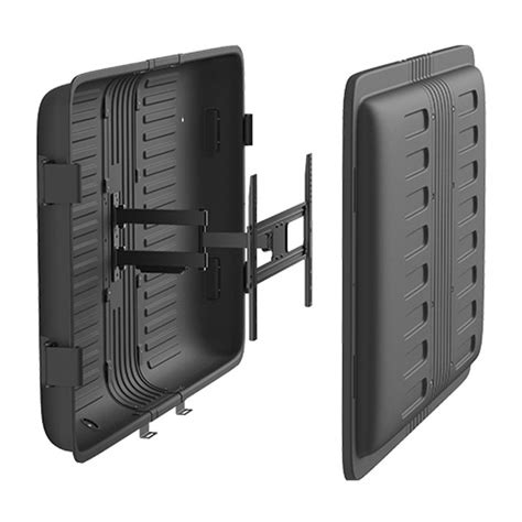 Q-Tee Outdoor Weatherproof TV Enclosure With Full Motion Swivel Bracket - QWTE-65 | Mwave