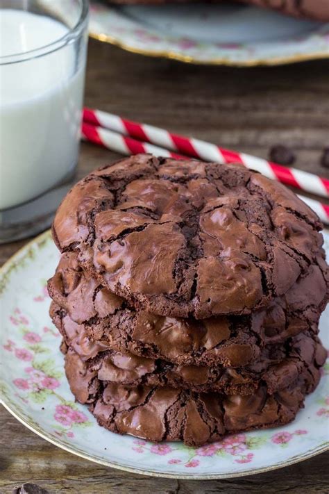 Flourless chocolate cookies are fudgy, chewy, full of chocolate, and naturally gluten free. They ...