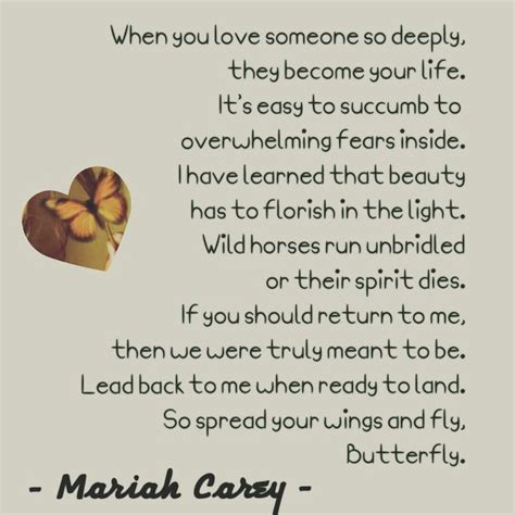 Butterfly. Mariah Carey. 1990s. Best lyrics ever. | Mariah carey lyrics ...