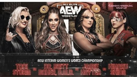 Women's Wrestling Wrap-Up: Interim AEW Women's Title Match Set