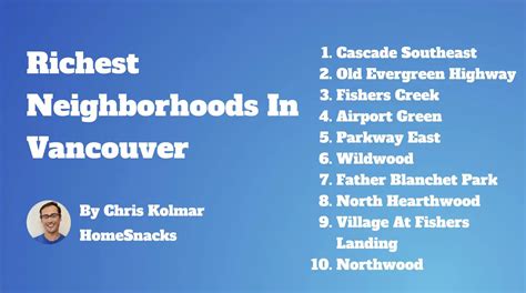 10 Richest Neighborhoods In Vancouver, WA [2024] | HomeSnacks