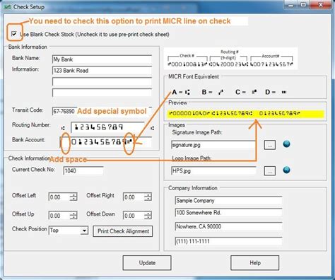 Check Printing: How to Customize MICR Encoding Line | Check printing ...