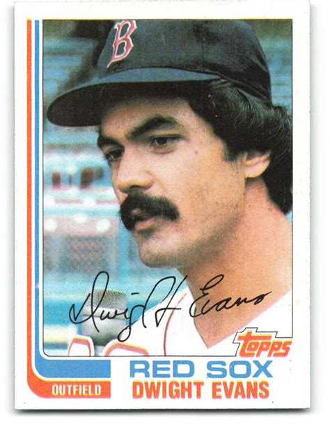 1982 Topps #355 Dwight Evans Boston Red Sox