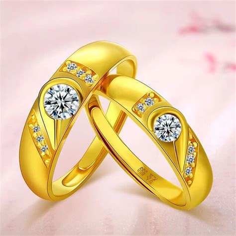 Diamond Couple Gold Ring