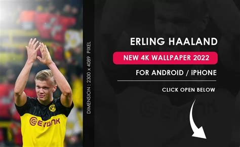 Erling Haaland 4k Wallpaper with Borussia Dortmund V.1 - FreePhoto