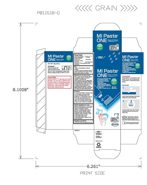 (New) Mi Paste One Anti-Cavity Toothpaste, 2-n-1 Application, Fresh Mi — Mountainside Medical ...