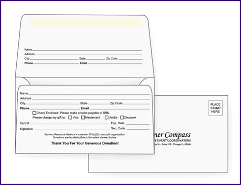 No 9 Remittance Envelope Template