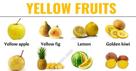 Yellow Fruits: List of 30+ Yellow Fruits & Vegetables with ESL Picture! - ESL Forums