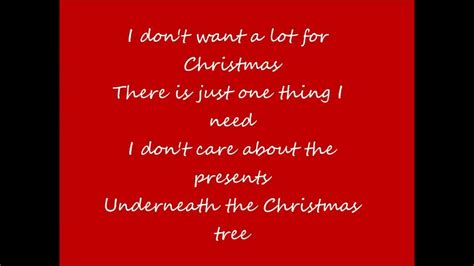 All I Want For Christmas Is You by Mariah Carey (lyrics) - YouTube