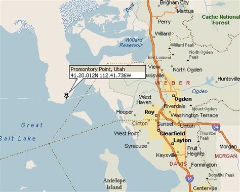 Promontory Point, Utah Map 1