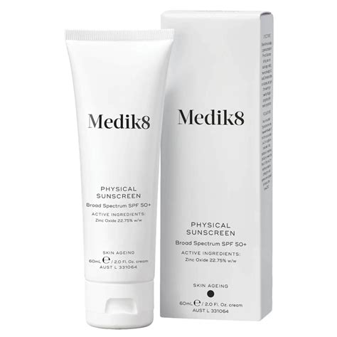 Medik8 Physical Sunscreen SPF 50+ 60ml - Bare Skincare and Beauty Perth