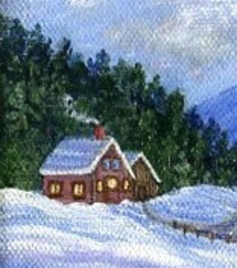 Winter Landscape Winter Farm Art Winter Forest Art Maine Farm Art Maine ...