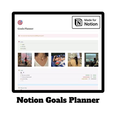 Goals Planner - IDPLR - Buy Notion Templates, ChatGPT Prompts & eBOOKS.