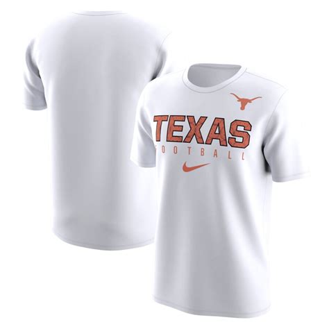 Texas Longhorns Nike Football Practice Performance T-Shirt – White