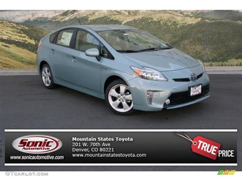 2013 Sea Glass Pearl Toyota Prius Five Hybrid #80480282 Photo #5 | GTCarLot.com - Car Color ...