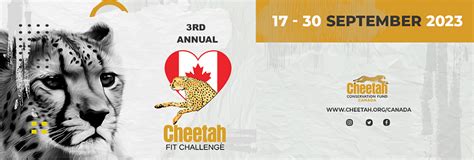 Cheetah Fit Challenge 2023 - Cheetah Conservation Fund Canada