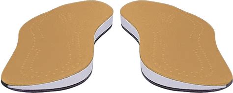 Amazon.com: Pronation Correction Brown Insoles X Type Leather Heel Wedge Insoles,Orthopedic ...