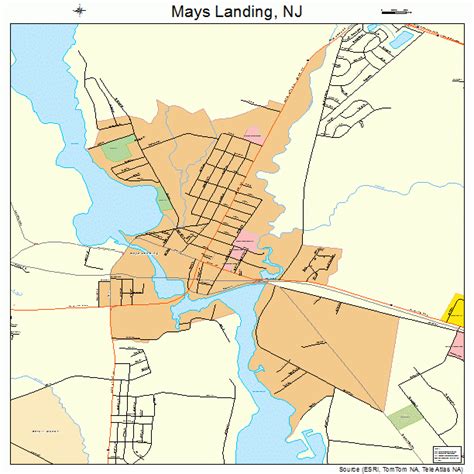 Mays Landing New Jersey Street Map 3444820