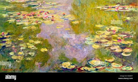 Water Lilies, Claude Monet, 1919, Metropolitan Museum of Art, Manhattan, New York City, USA ...